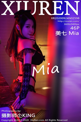 [Xiuren秀人网] 2020.09.24 NO.2598 美七Mia