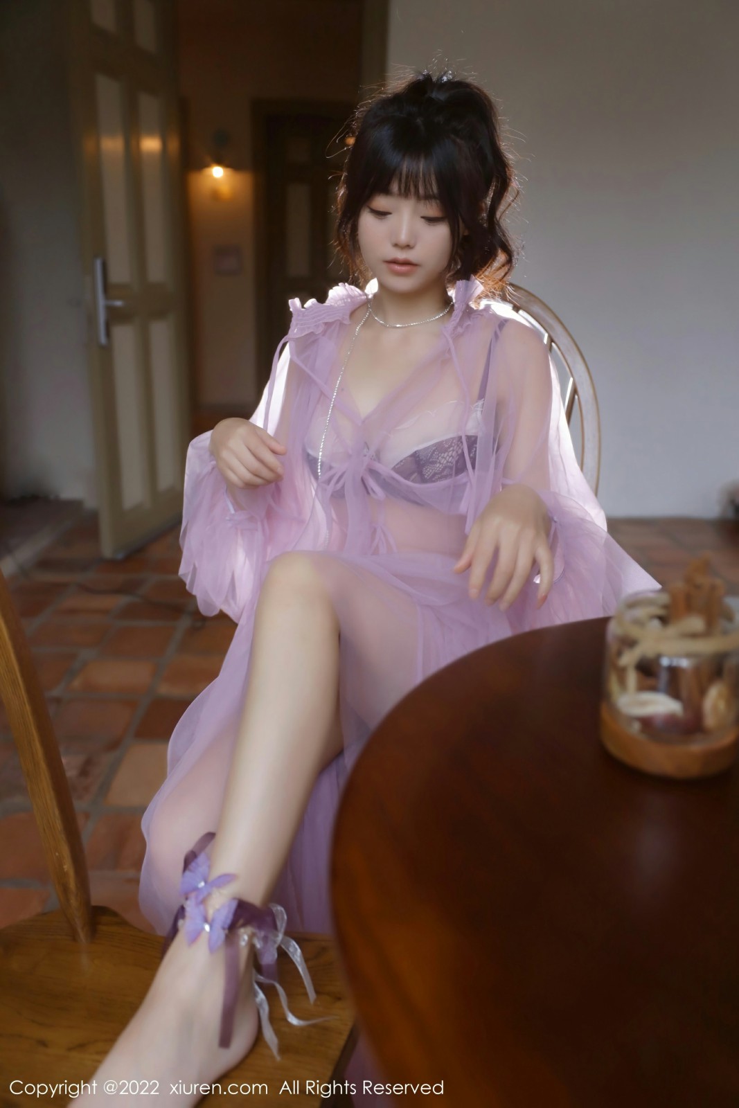 [XiuRen秀人网] 2022.05.31 No.5085 佘贝拉bella 性感黑色蕾丝内衣 杭州旅拍写真 [73+1P]