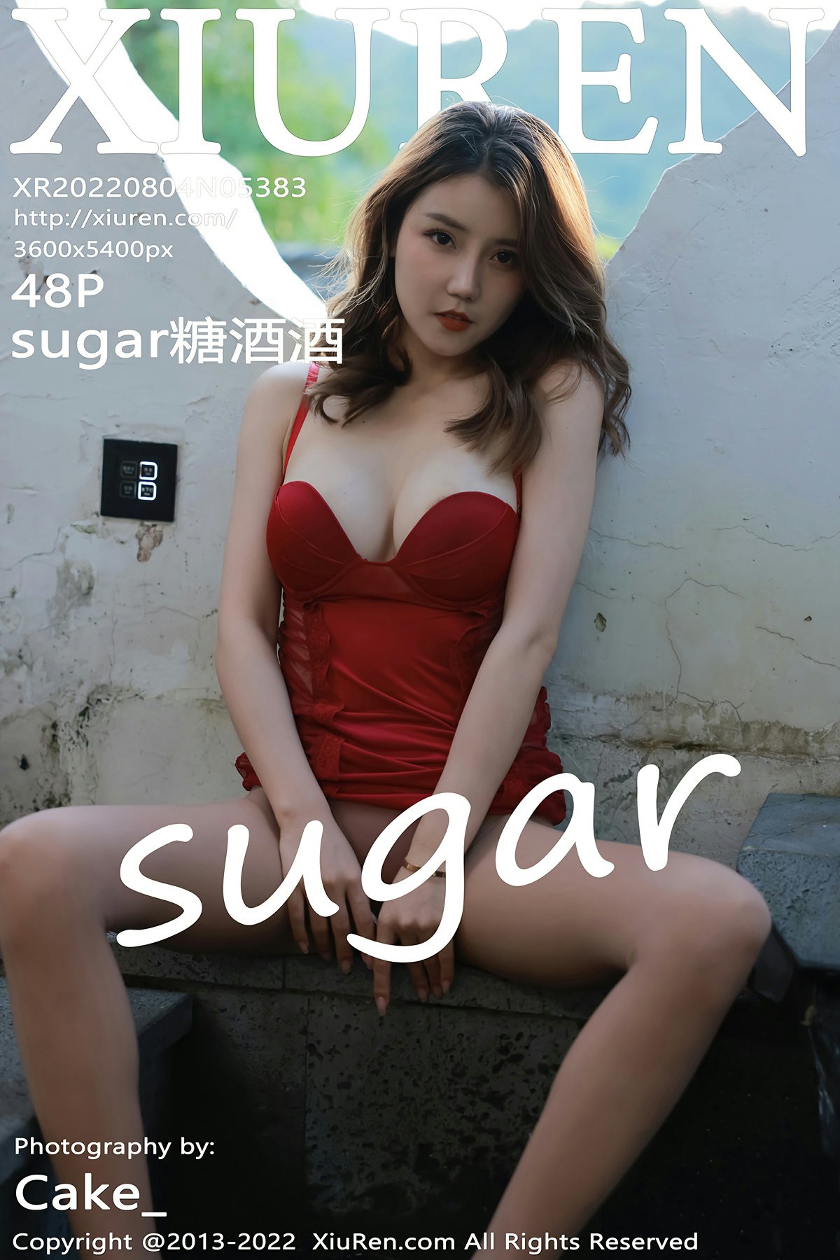 [XiuRen秀人网] 2022.08.04 No.5383 sugar糖酒酒 性感红色轻透内衣 澳门旅拍写真
