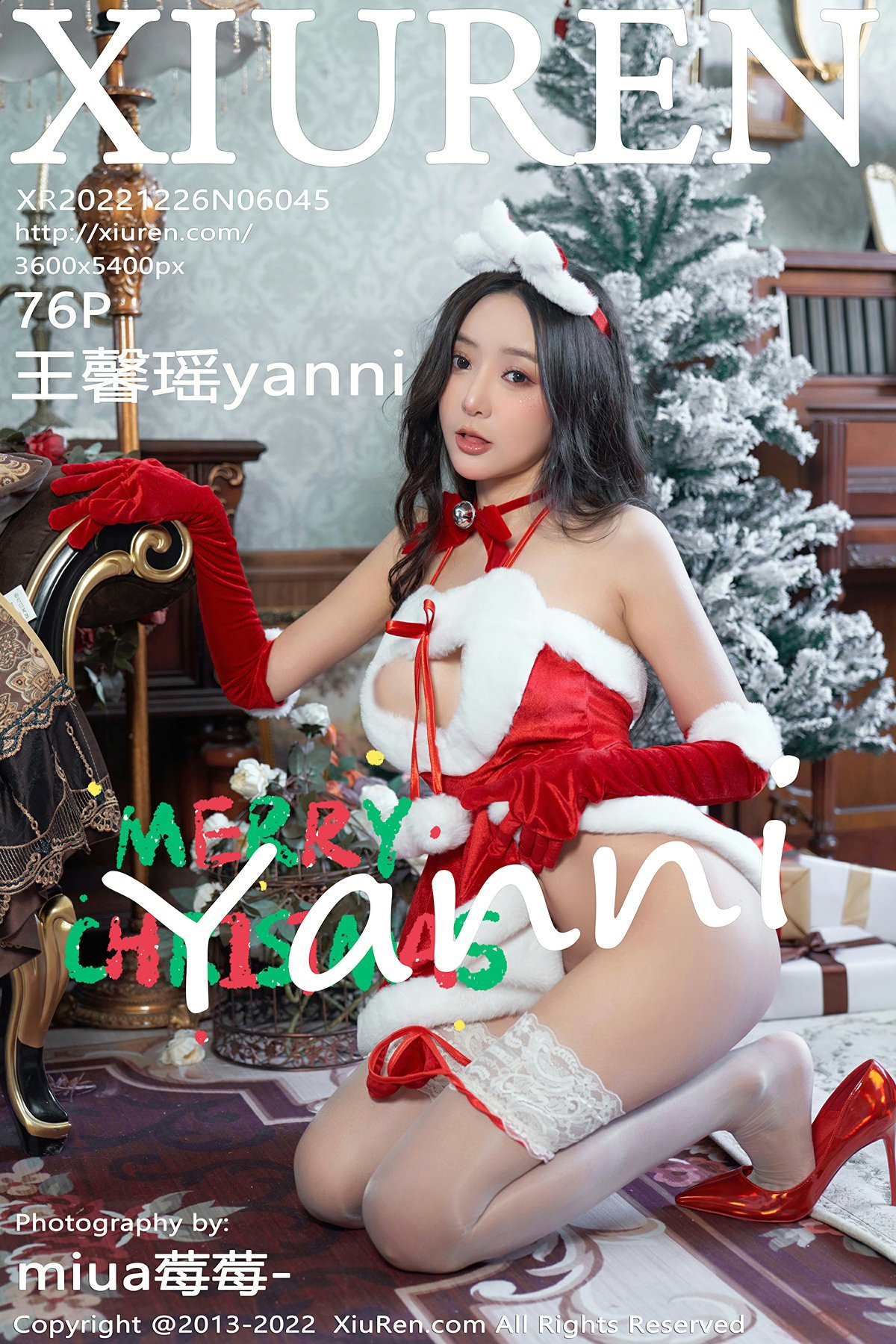 [XiuRen秀人网] 2022.12.26 No.6045 王馨瑶yanni 圣诞主题拍摄 性感写真